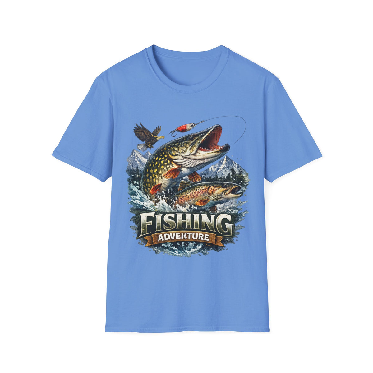 Fishing Adventure T-Shirt – Angler Graphic Fishing Tee
