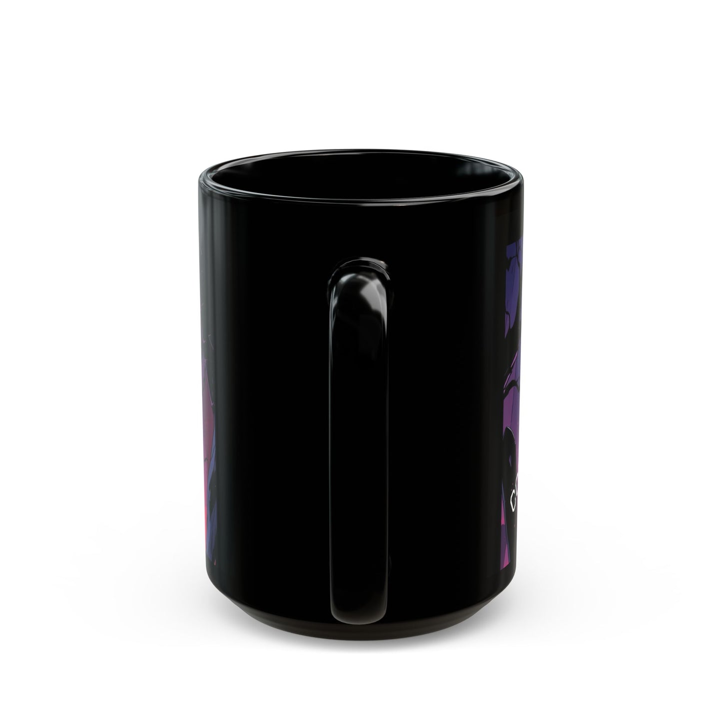 Gothic Character Mug - Perfect for Halloween, Gifts, Home Decor,  Cuppa time, Black Mug with Unique Design