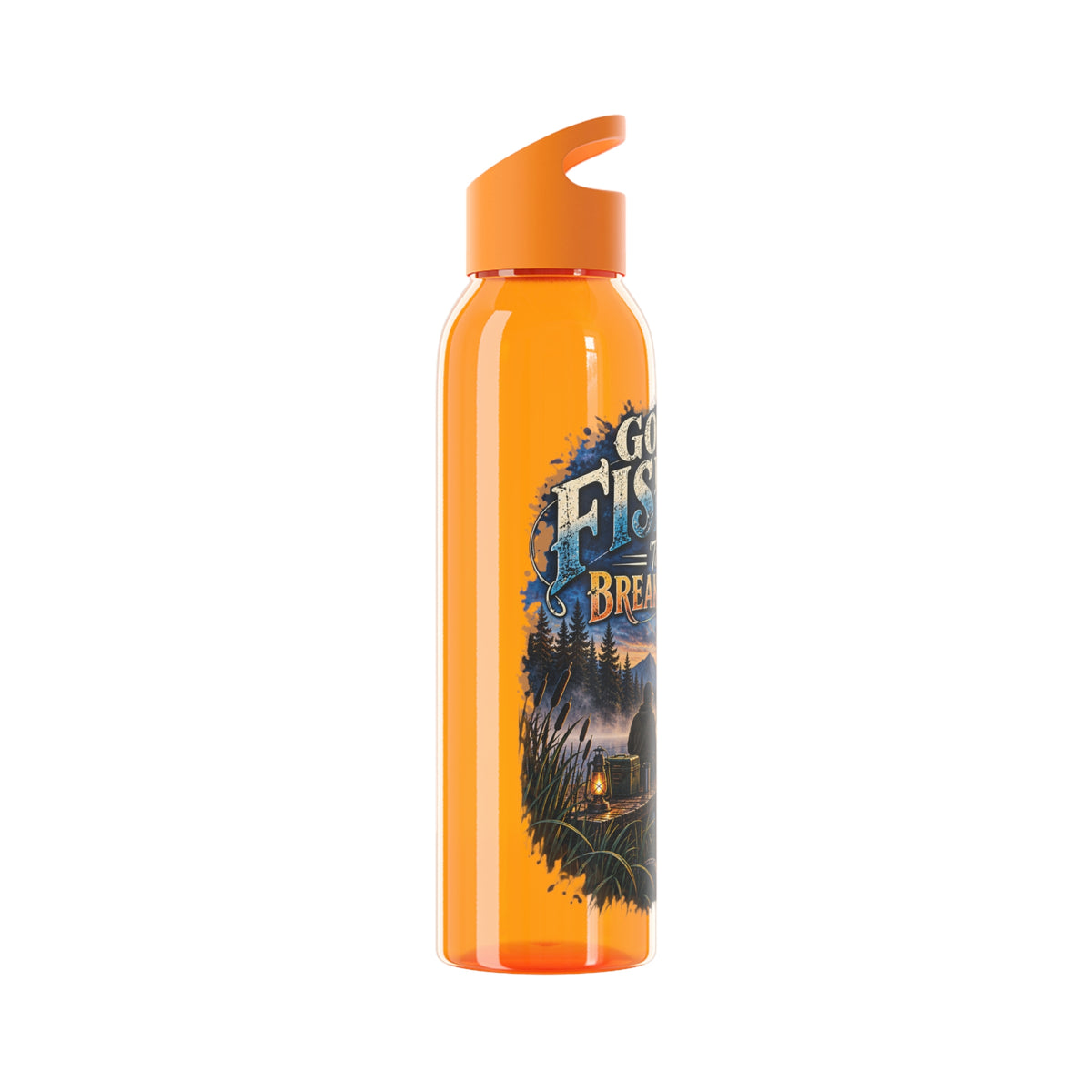 Going Fishing 'Til the Break of Dawn Water Bottle — Fishing Sunrise Stainless Bottle