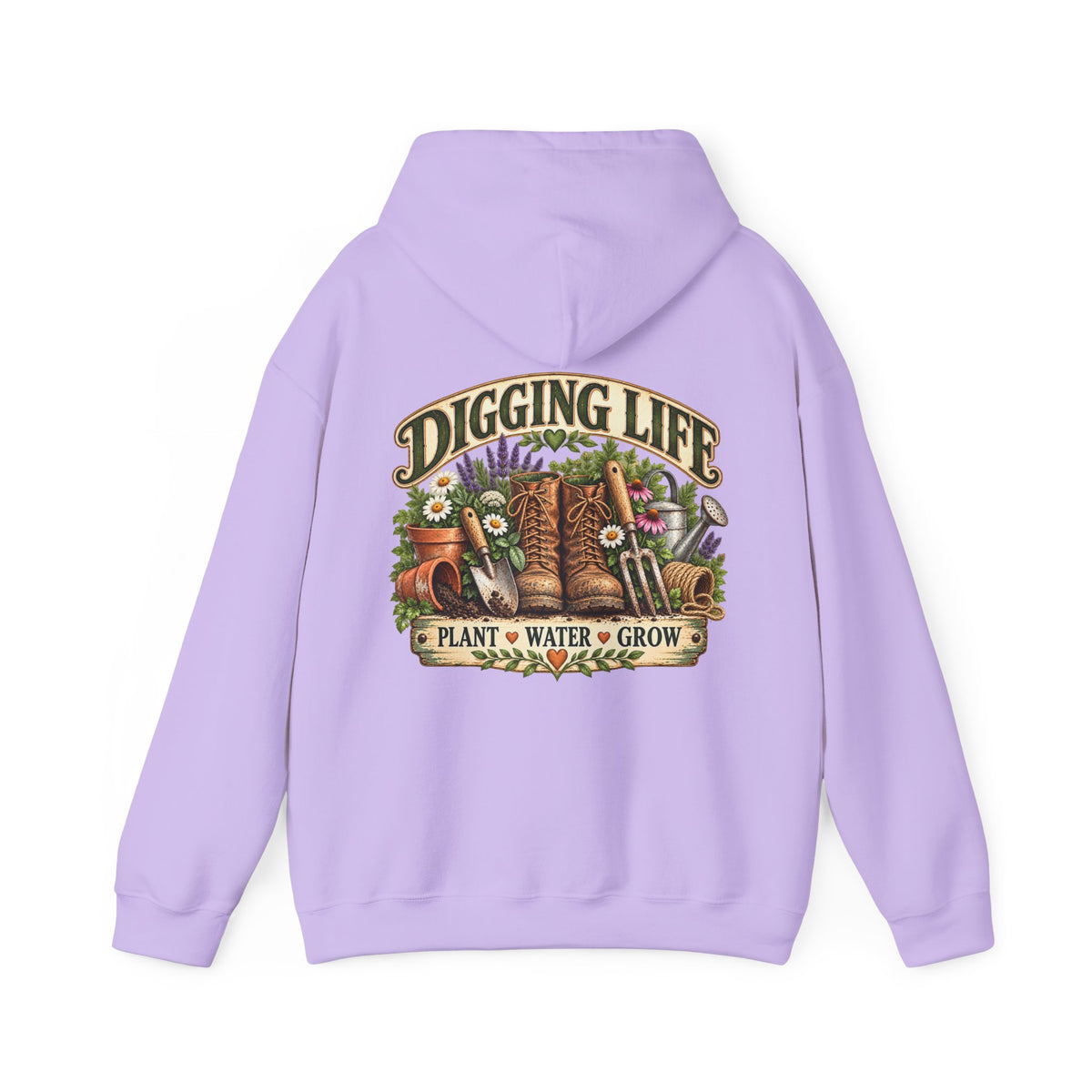 Garten-Hoodie im Vintage-Stil „Digging Life“