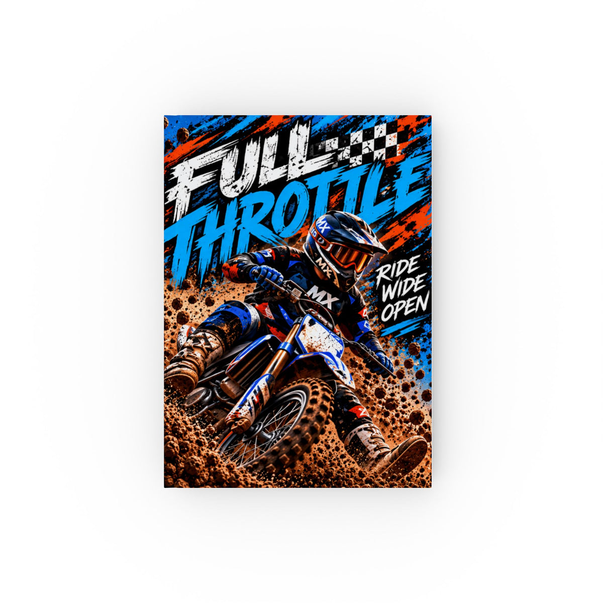 Full Throttle Hardback Journal – Motocross Notebook