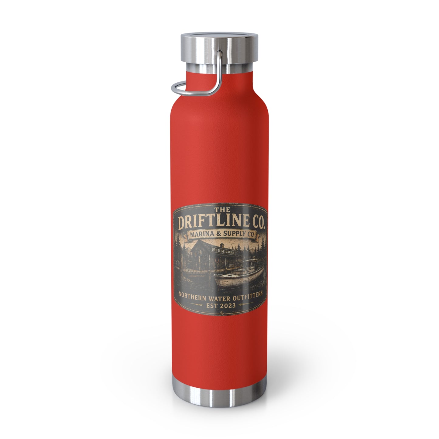The Driftline Company Marina & Supply Co. Insulated Flask | Northern Water Outfitters Stainless Steel Water Bottle