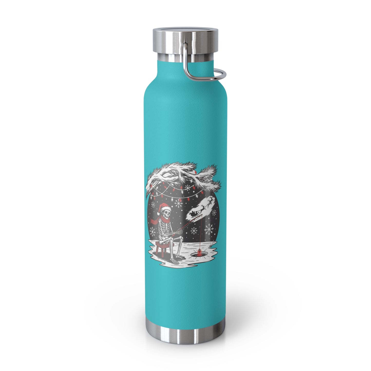 Merry Fishing Christmas Insulated Flask – Festive Fishing Bottle