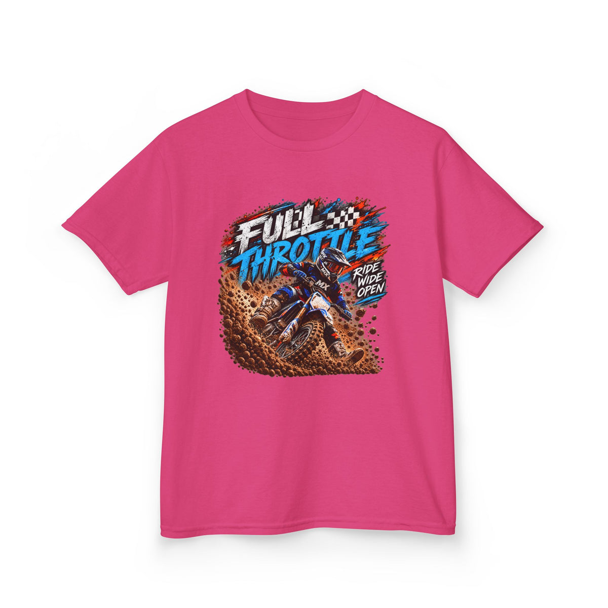 Full Throttle Youth T-Shirt – Kids Motocross Dirt Bike Tee