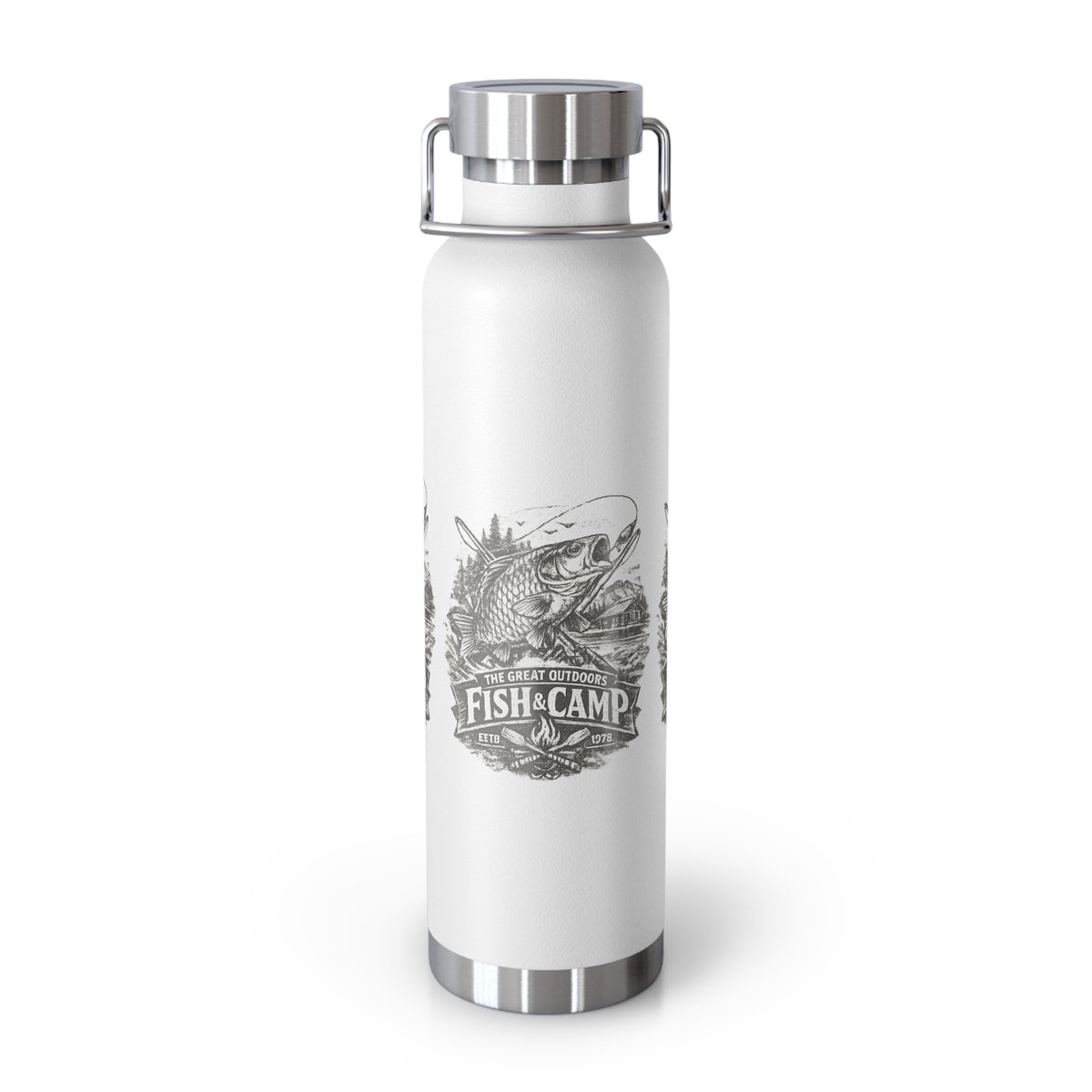 Fish & Camp Insulated Flask – Great Outdoors Fishing Flask