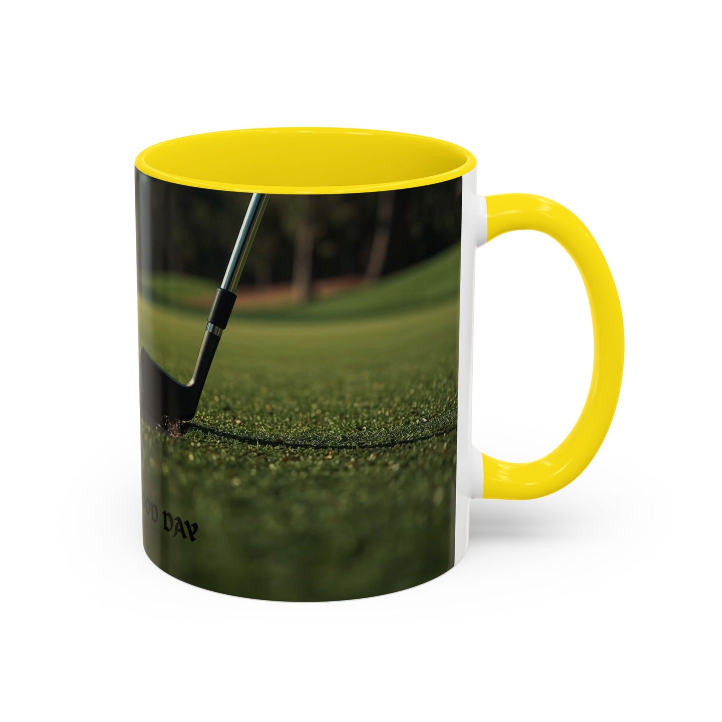 Golf-Inspired Accent Coffee or Tea Mug | Perfect Gift for Golf Lovers | Always A Good Day | Coffee or Tea Mug for Golfers
