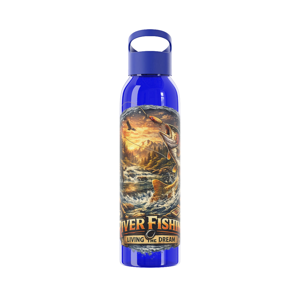 Gourde River Fishing Living the Dream – Bouteille de pêche pour pêcheur