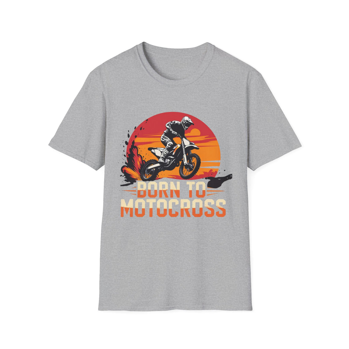 Born to Motocross Sunset T-Shirt - Dirt Bike Tee