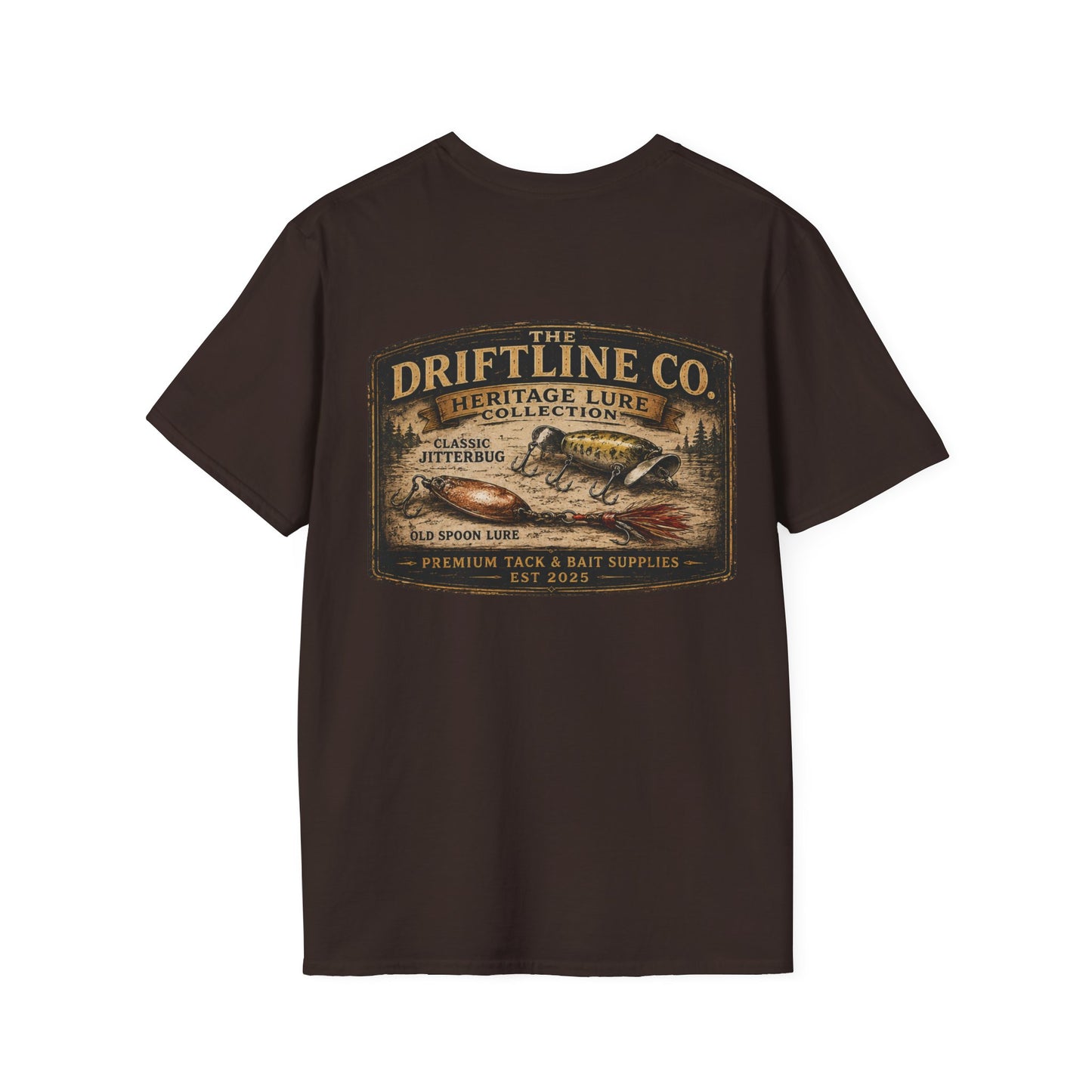 Heritage Lure Collection Vintage Fishing T-Shirt | The Driftline Company