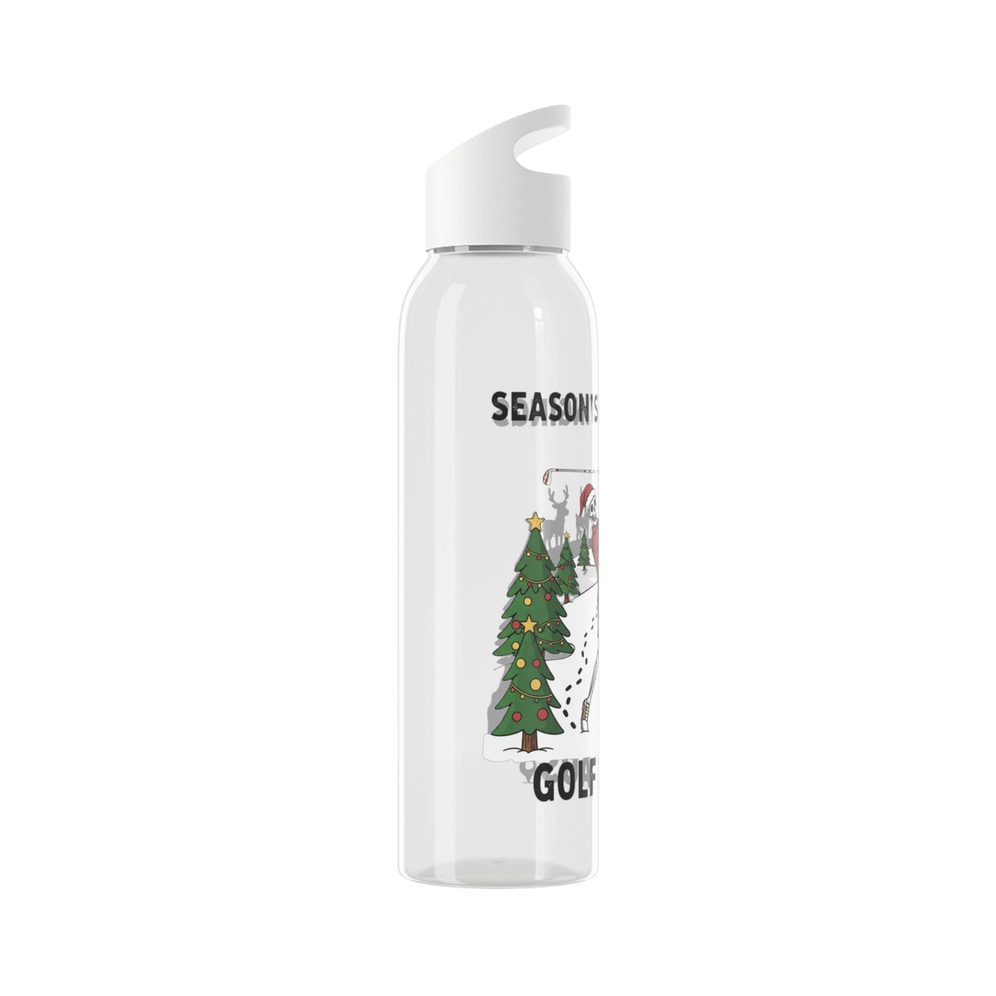 Golf Claus Christmas Golf Water Bottle – Season’s Swinging