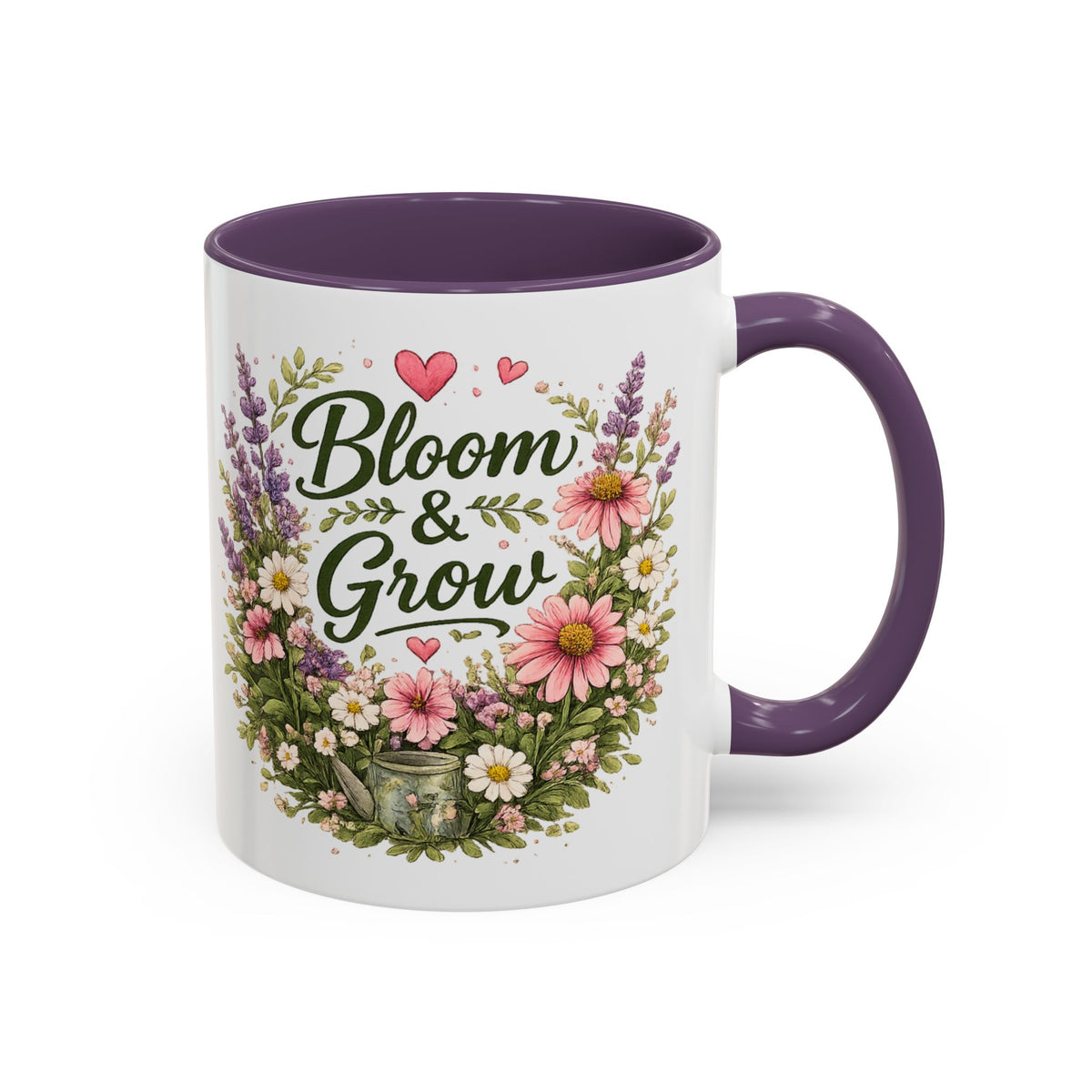 Bloom & Grow Floral Accent Ceramic Mug