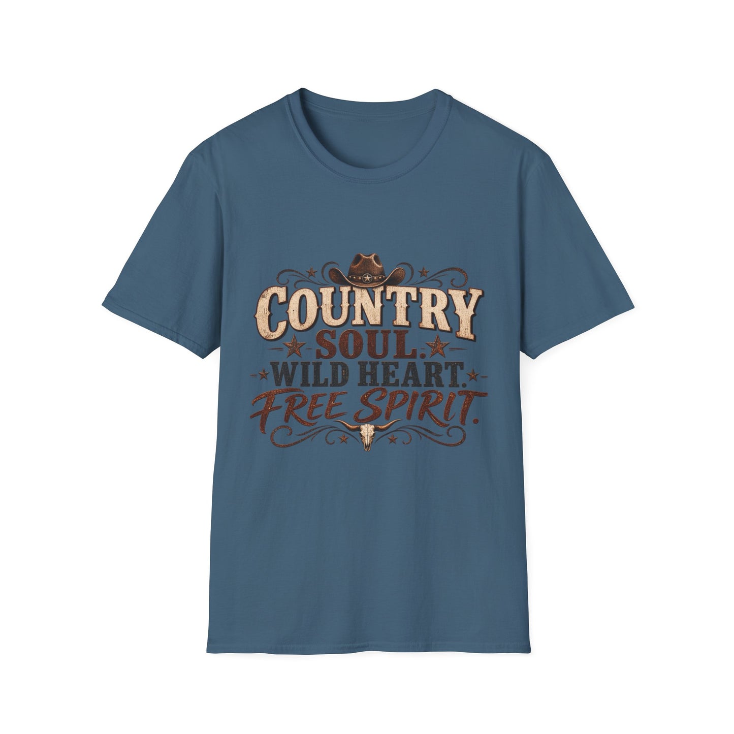 Country Soul Wild Heart Free Spirit T-Shirt – Western Country Tee
