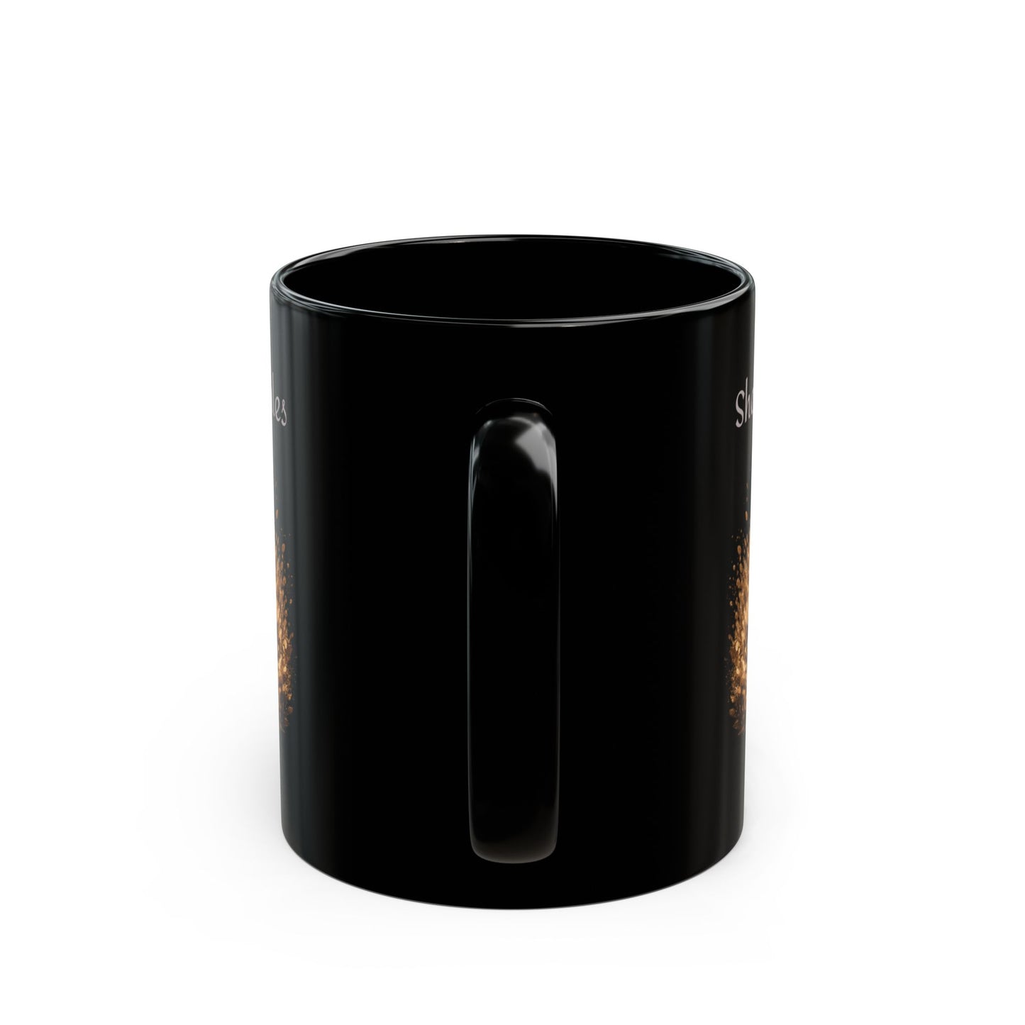 She Rides She Rules  Motocross Black Mug