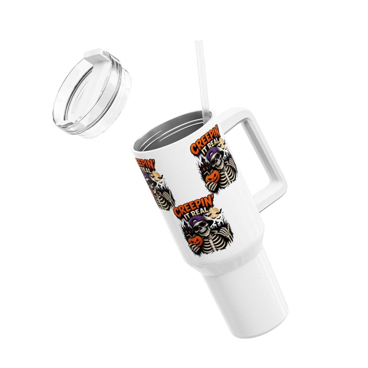 Creepin’ It Real 40oz Insulated Tumbler with Straw