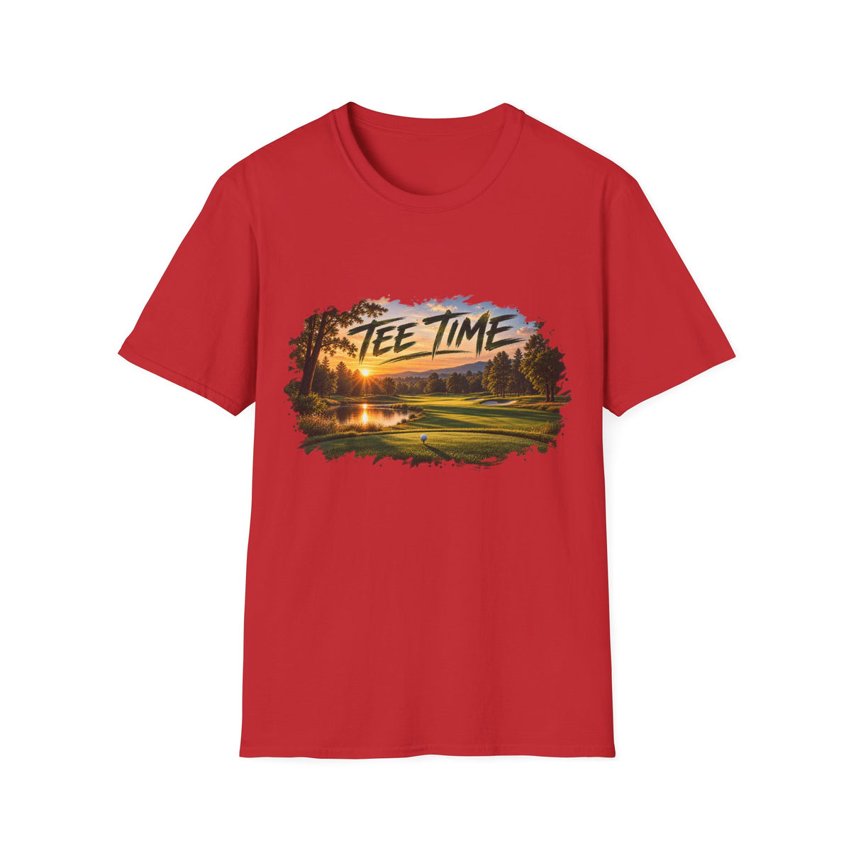 Tee Time Golf T-Shirt – Sunset Golf Course Tee