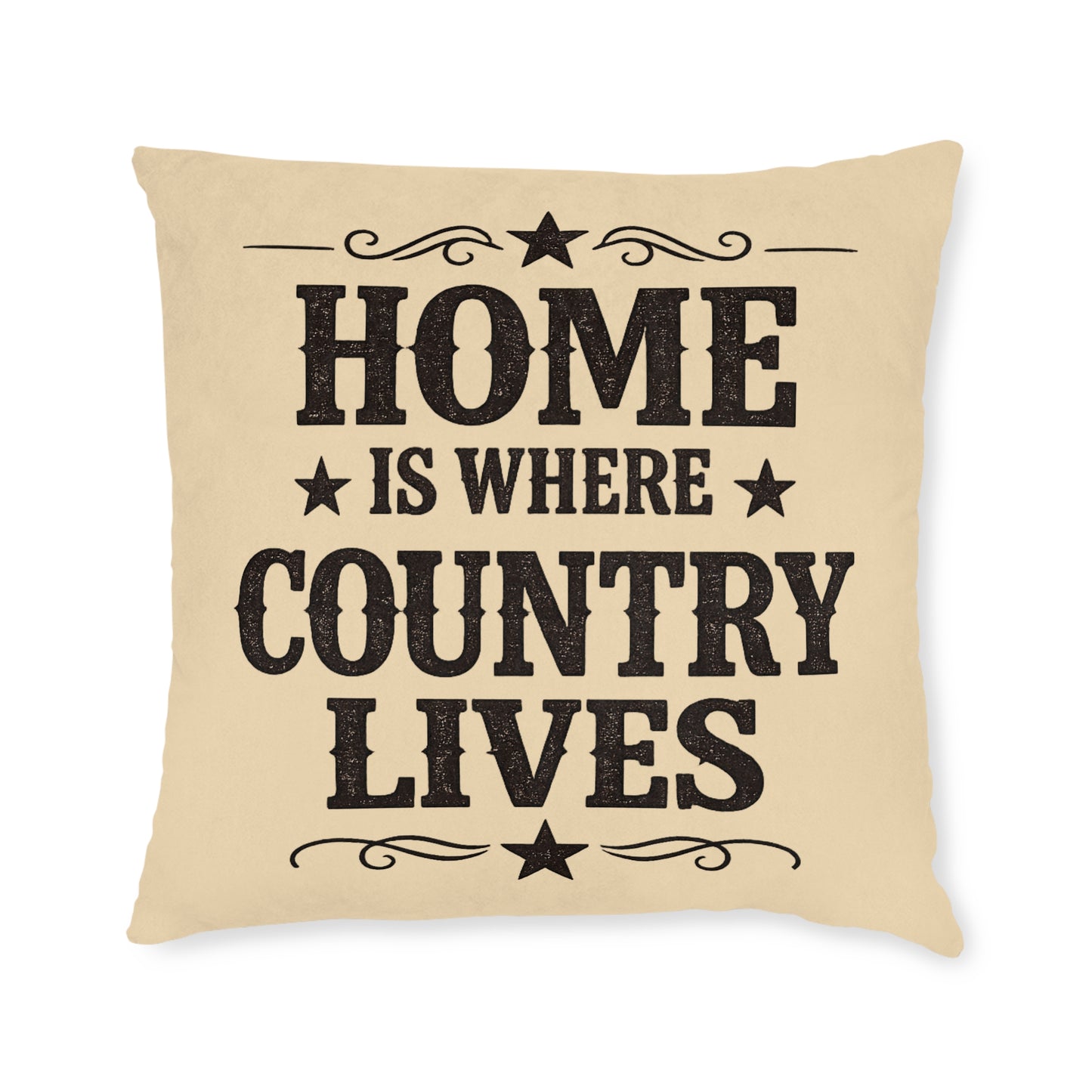 Home Is Where Country Lives Cushion – Country Home Decor