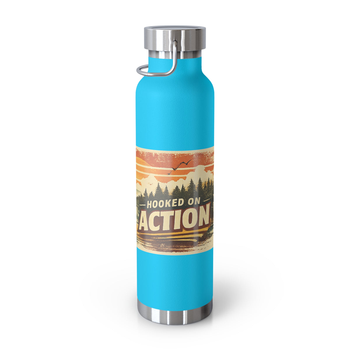 Hooked on Action Insulated Flask – Retro Fishing Flask