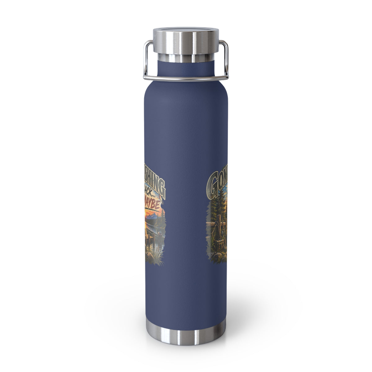 Gone Fishing, Be Back… Maybe Insulated Flask – Vintage Fishing Flask