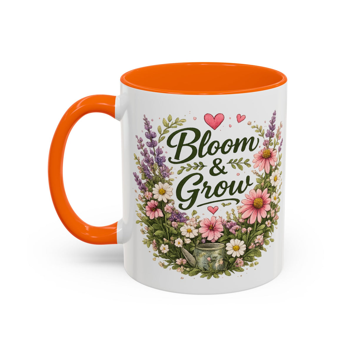 Bloom & Grow Floral Accent Ceramic Mug