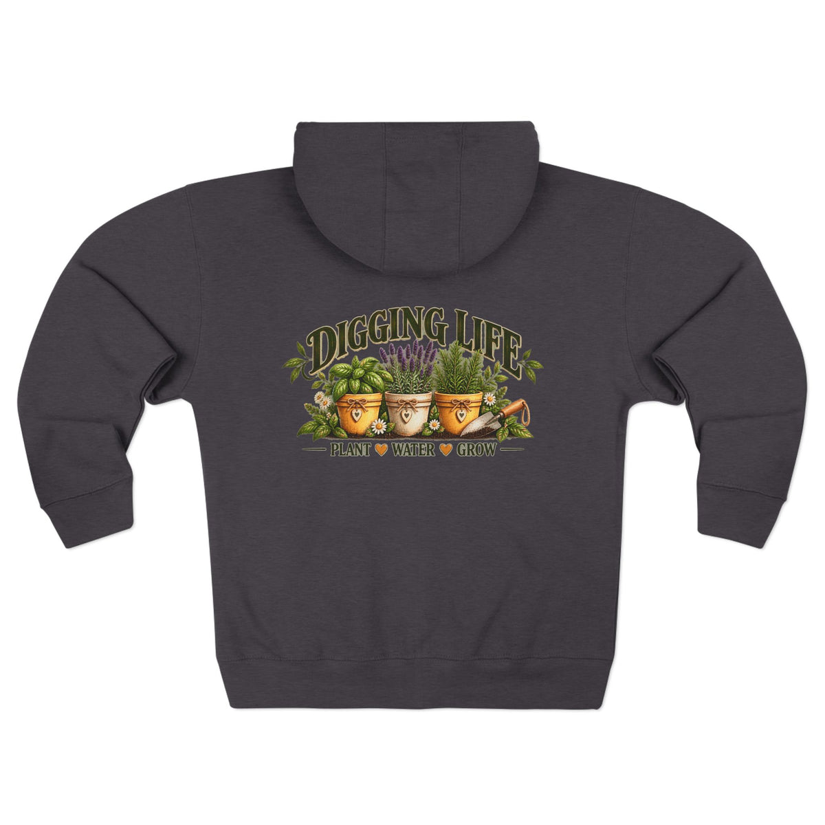Digging Life Minimal Garden – Full Zip Hoodie
