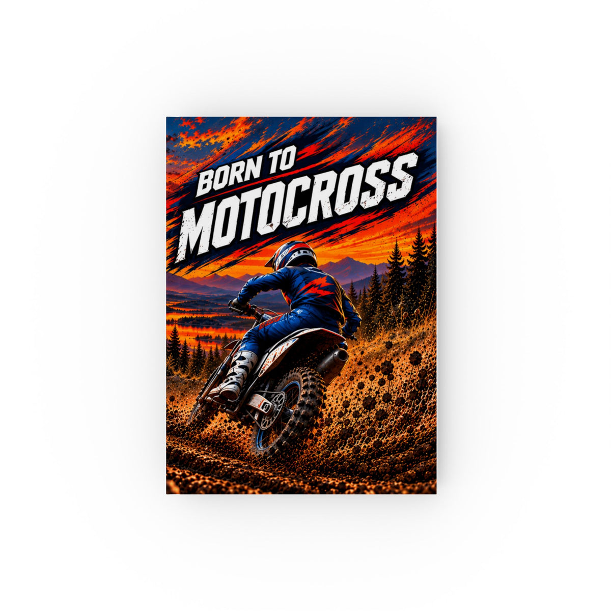 Born to Motocross Hardback Journal – Motocross Notebook