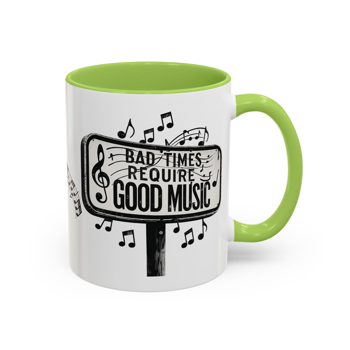 Tasse à café Accent Les mauvais moments exigent de la bonne musique Tasse citation musicale 325 ml