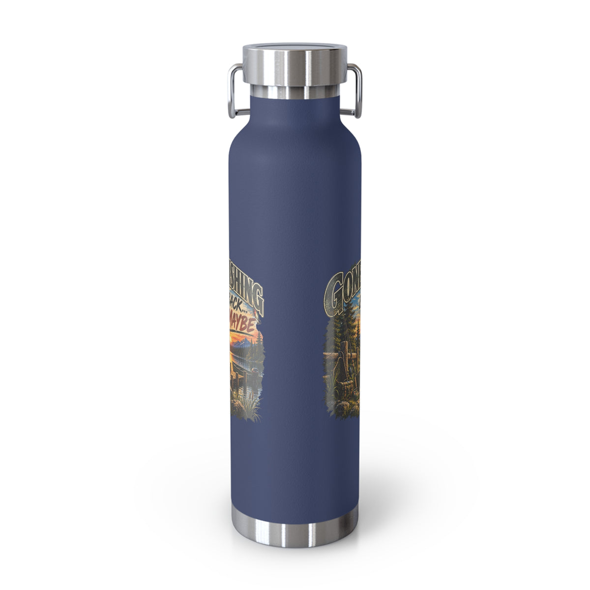 Gone Fishing, Be Back… Maybe Insulated Flask – Vintage Fishing Flask