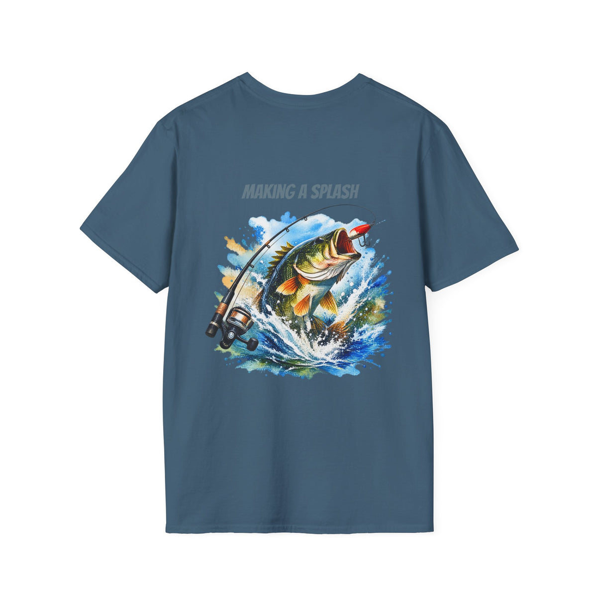 Angeln T-Shirt Macht Furore Fisch Grafik Tee