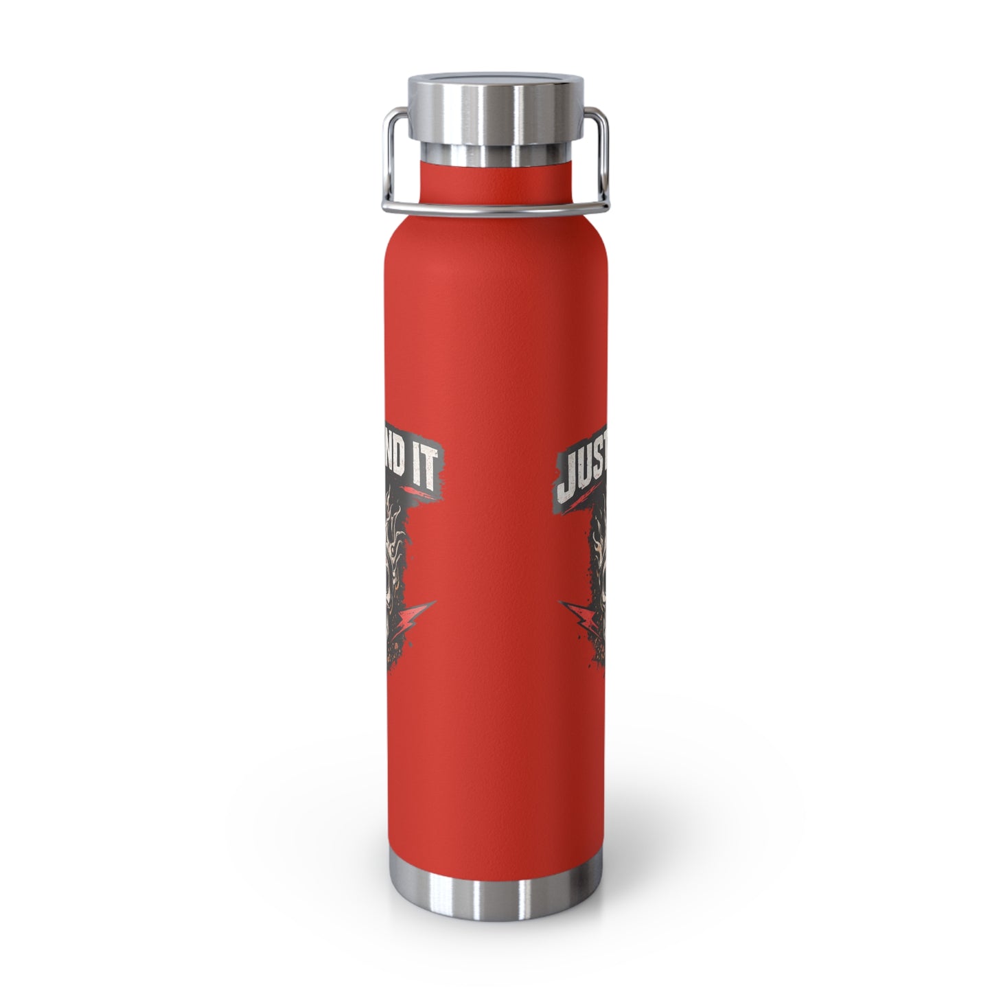 Just Send It Flask   22oz Copper-Insulated Skull & Flames Water Bottle