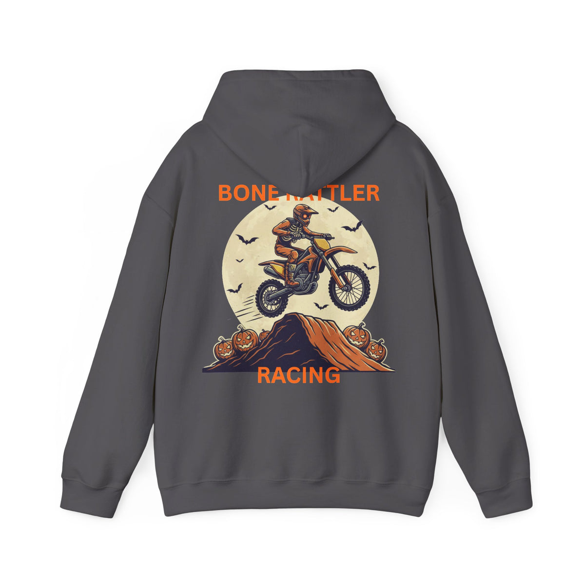 Bone Rattler Motocross Halloween Hoodie – Unisex Dirt Bike Hoodie