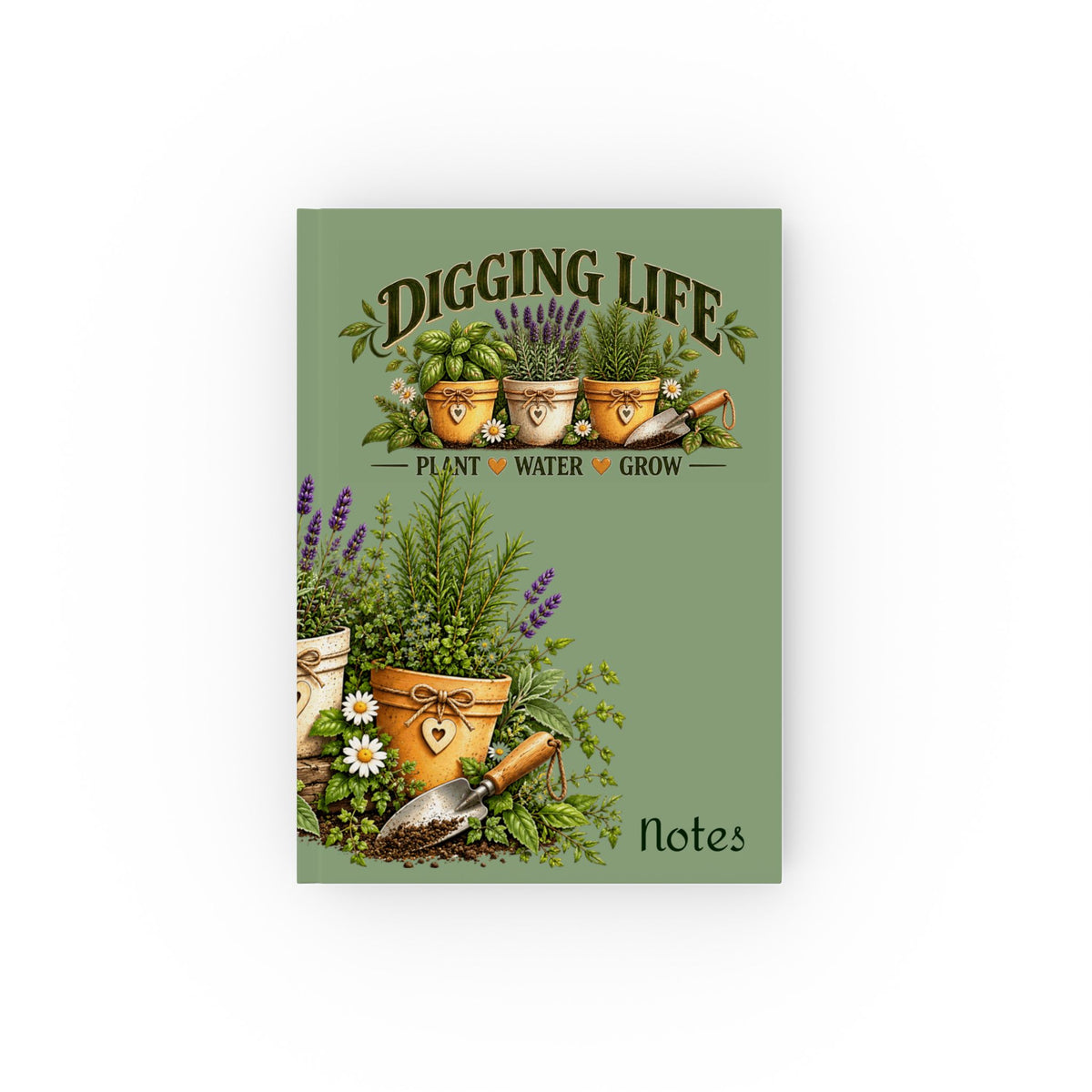Digging Life Minimal Garden - Hardback Notebook