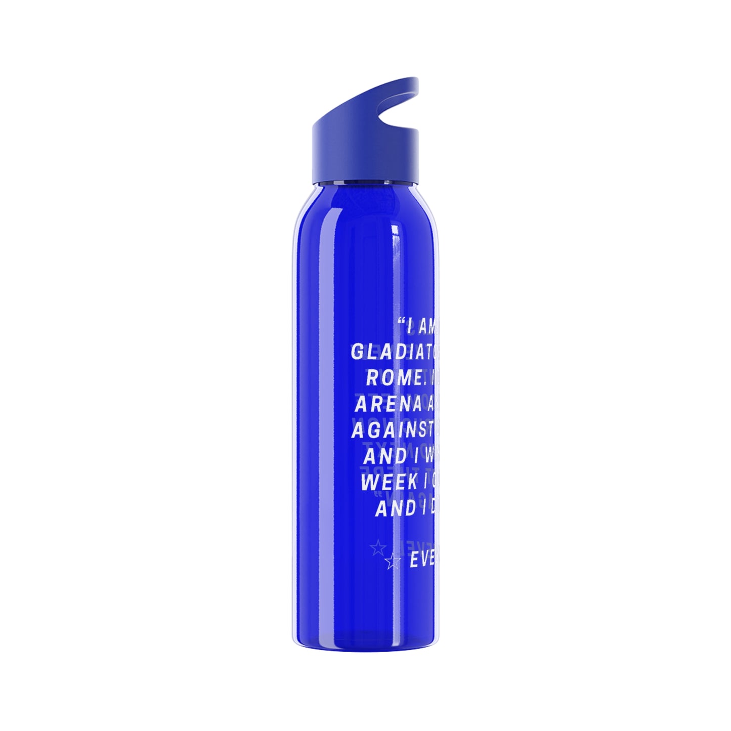 Evel Kneivel Legends Quote Water Bottle
