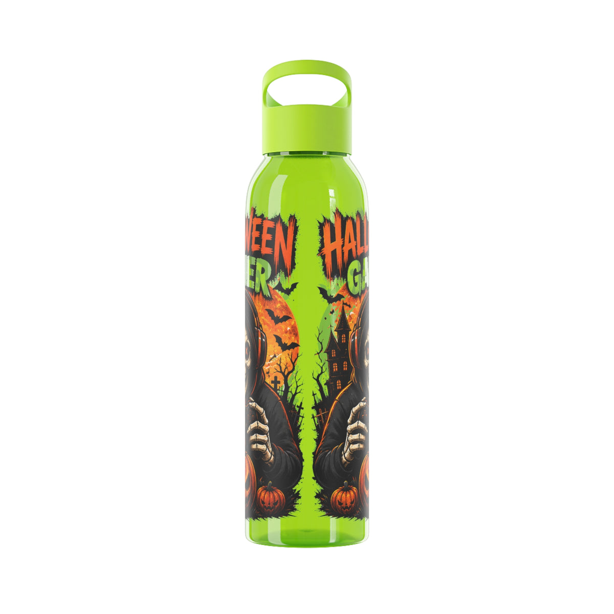 Halloween Gamer Water Bottle – Skull Gaming Bottle