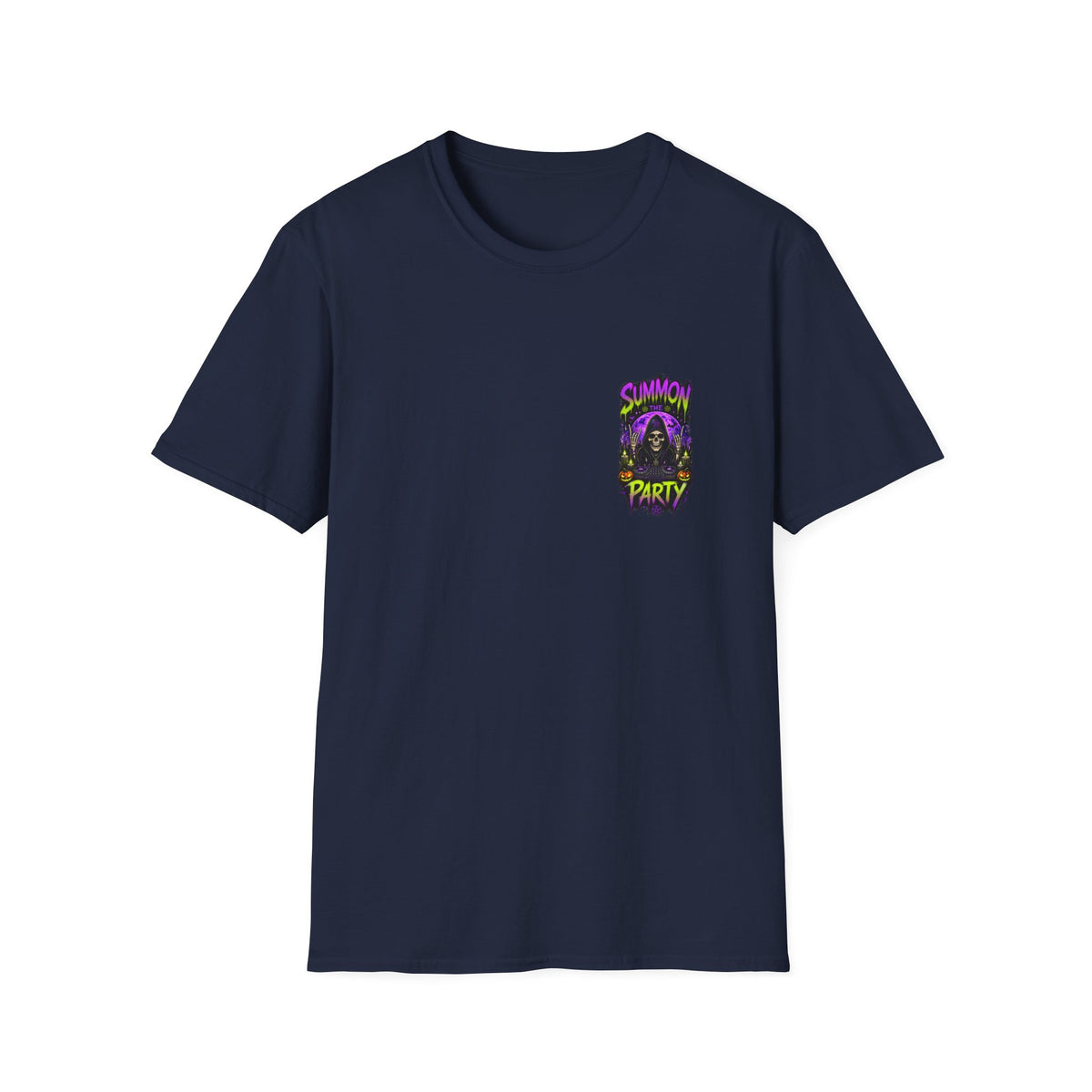 Summon The Party Halloween Unisex T-Shirt – Front & Back Print
