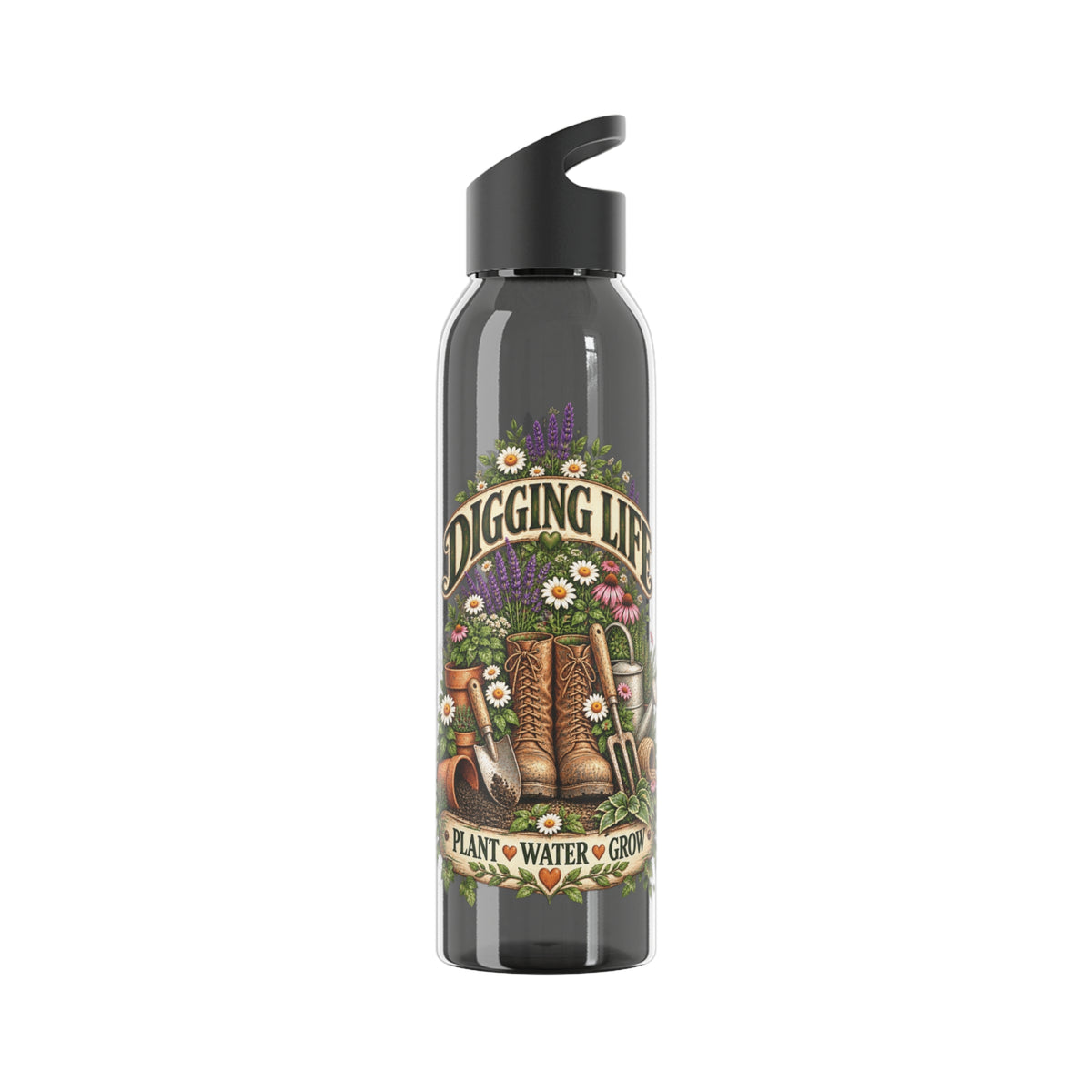 Digging Life Vintage Garden – Slimline Water Bottle