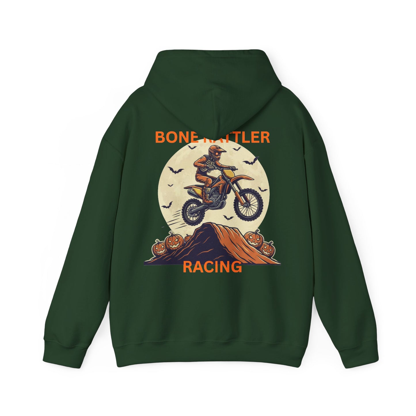 Bone Rattler Motocross Halloween Hoodie – Unisex Dirt Bike Hoodie