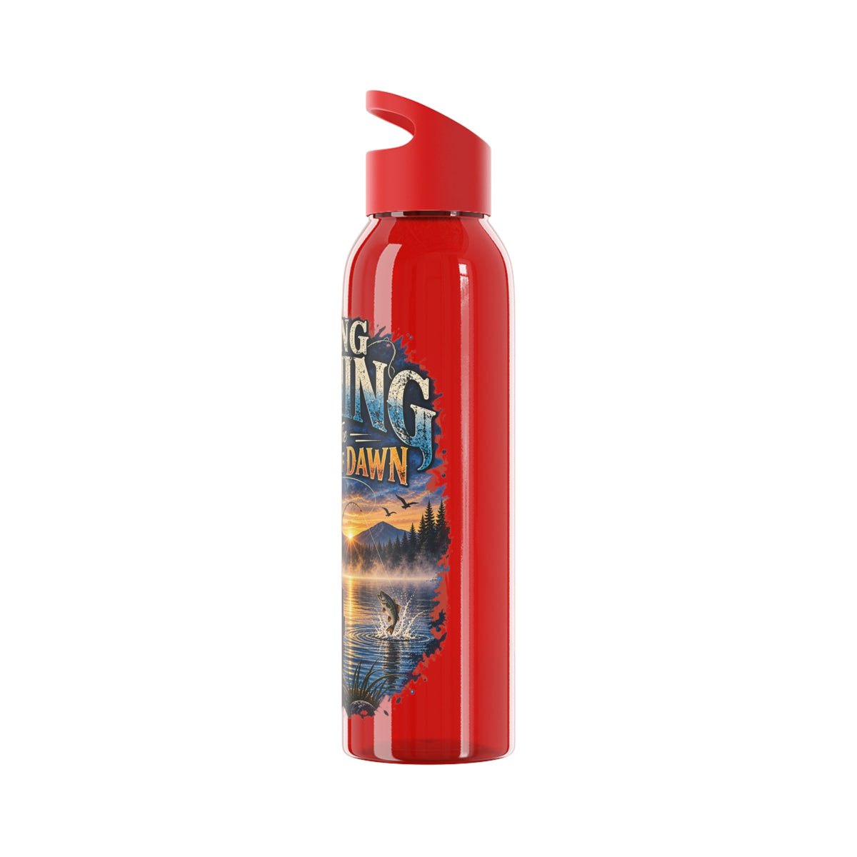 Going Fishing 'Til the Break of Dawn Water Bottle — Fishing Sunrise Stainless Bottle