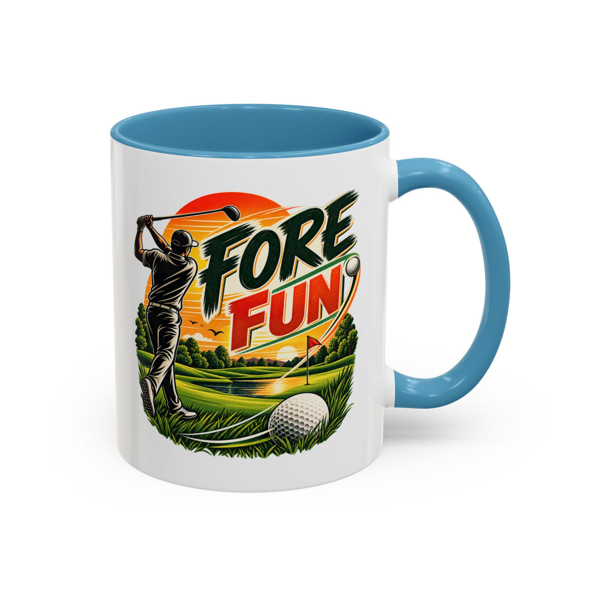 Fore Fun Golf-Tasse – Retro-Golfer-Tasse