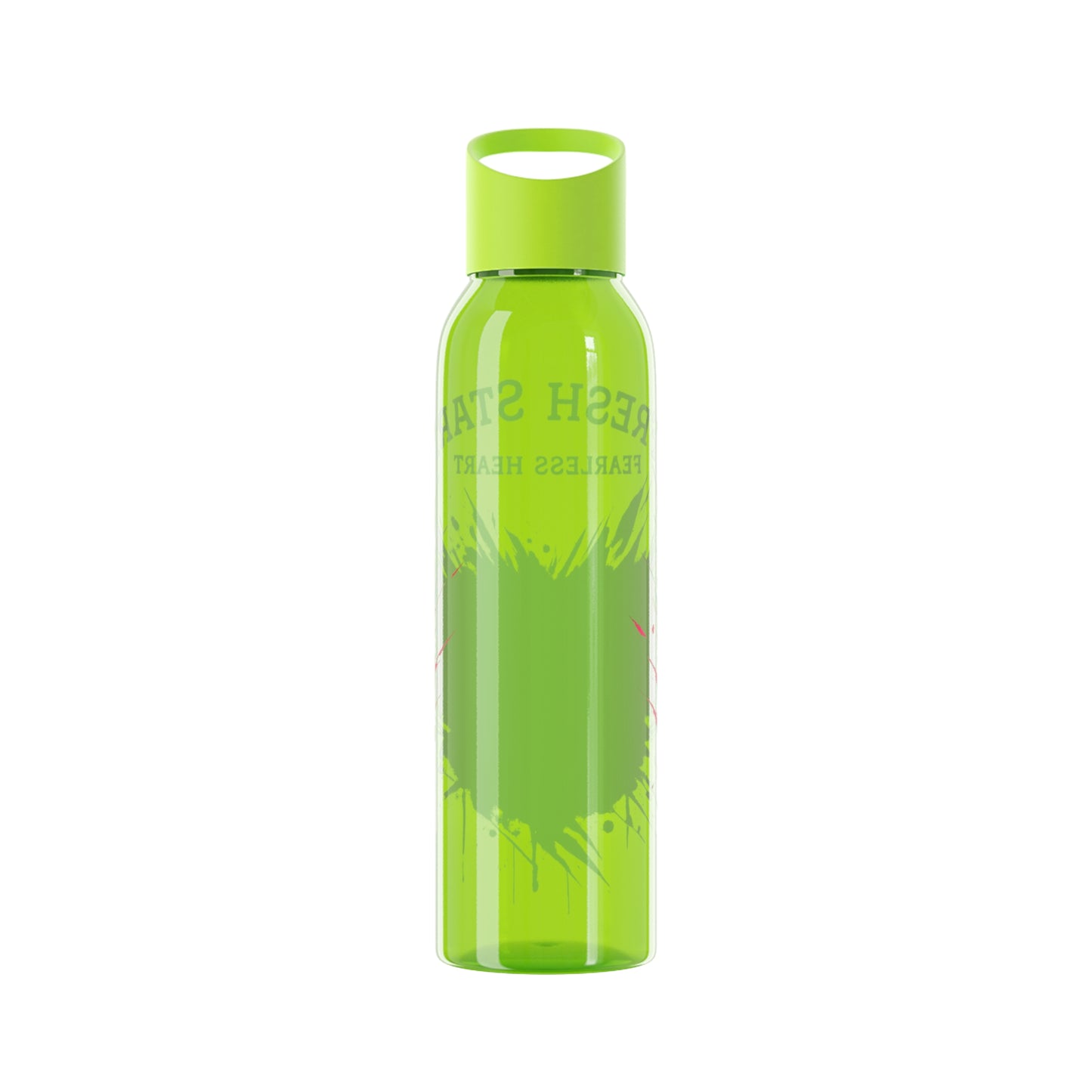 Fresh Start Fearless Heart Reusable Water Bottle | Inspirational Sports Bottle | Positive Lifestyle Drink Bottle | Gifts & Lifestyle