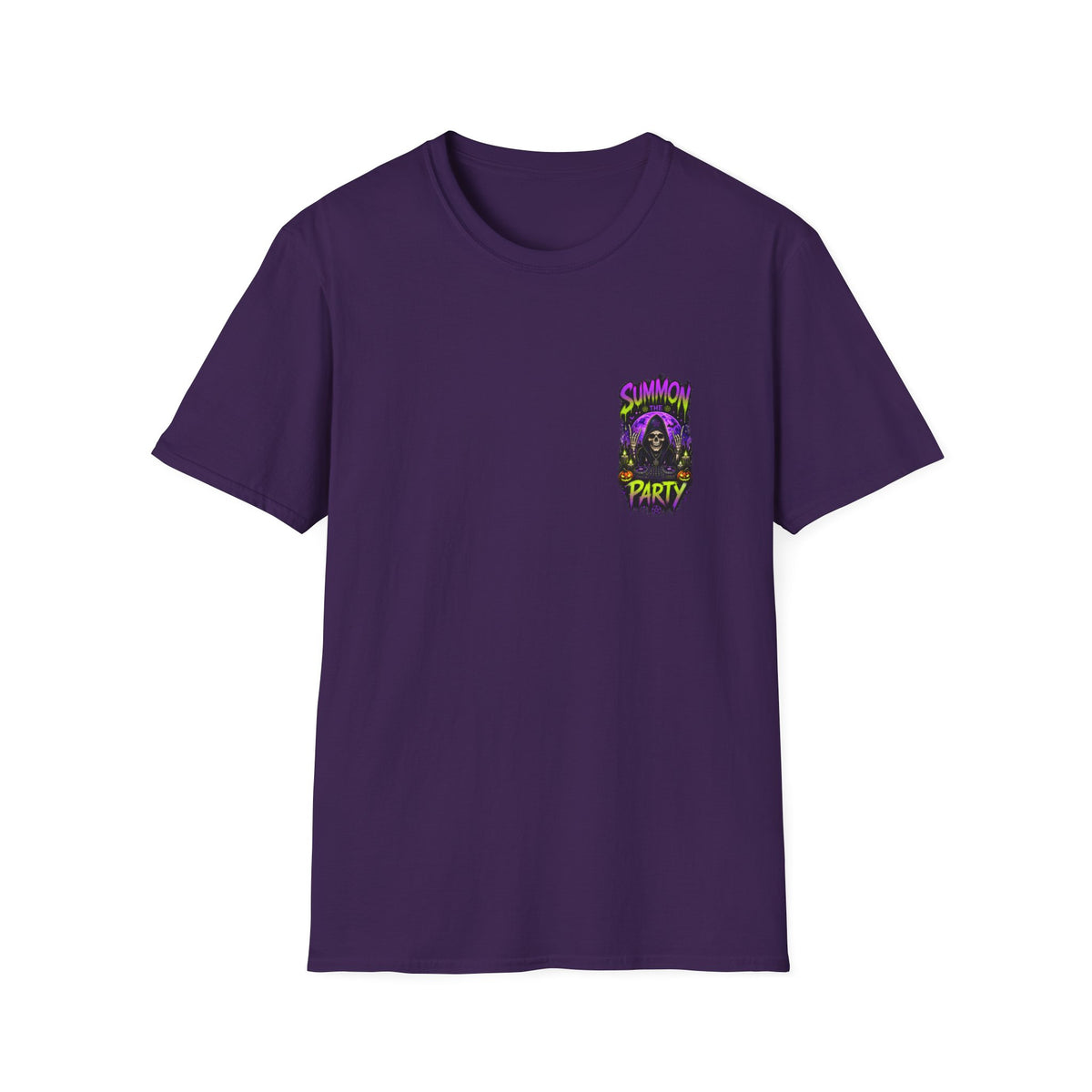 Summon The Party Halloween Unisex T-Shirt – Front & Back Print