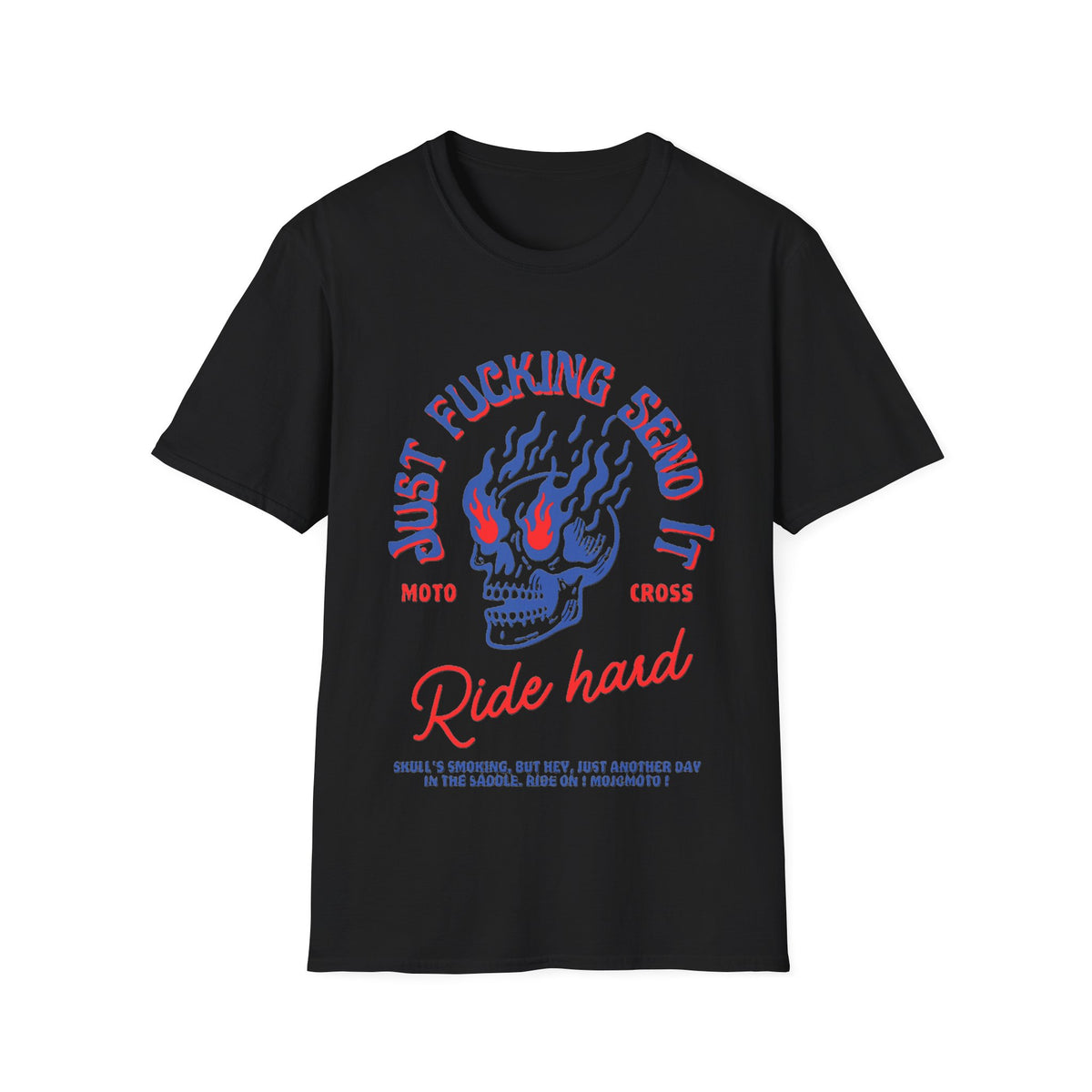 T-shirt Ride Hard Motocross – Tee-shirt de course de moto cross