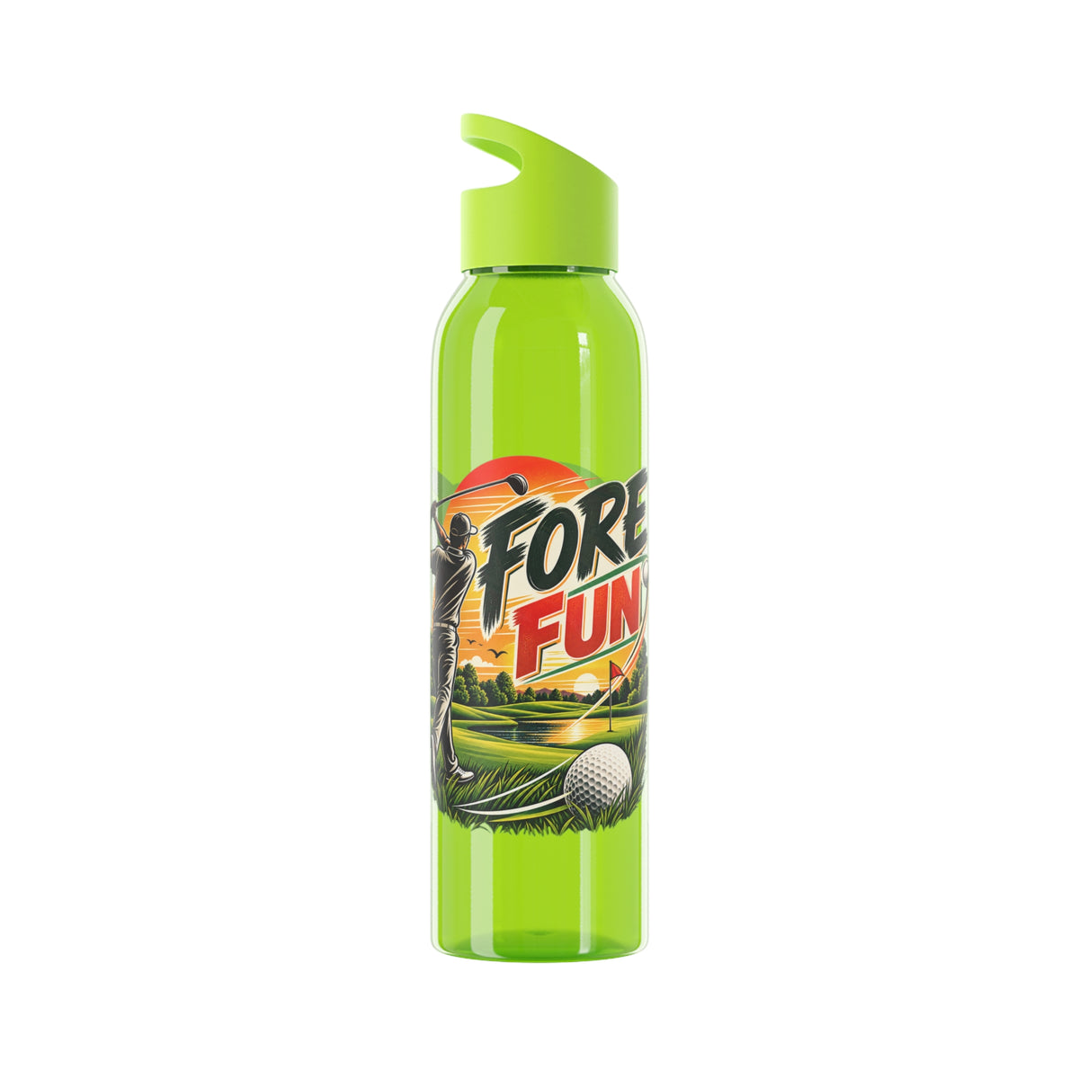 Fore Fun Golf Trinkflasche – Retro-Golfer-Design