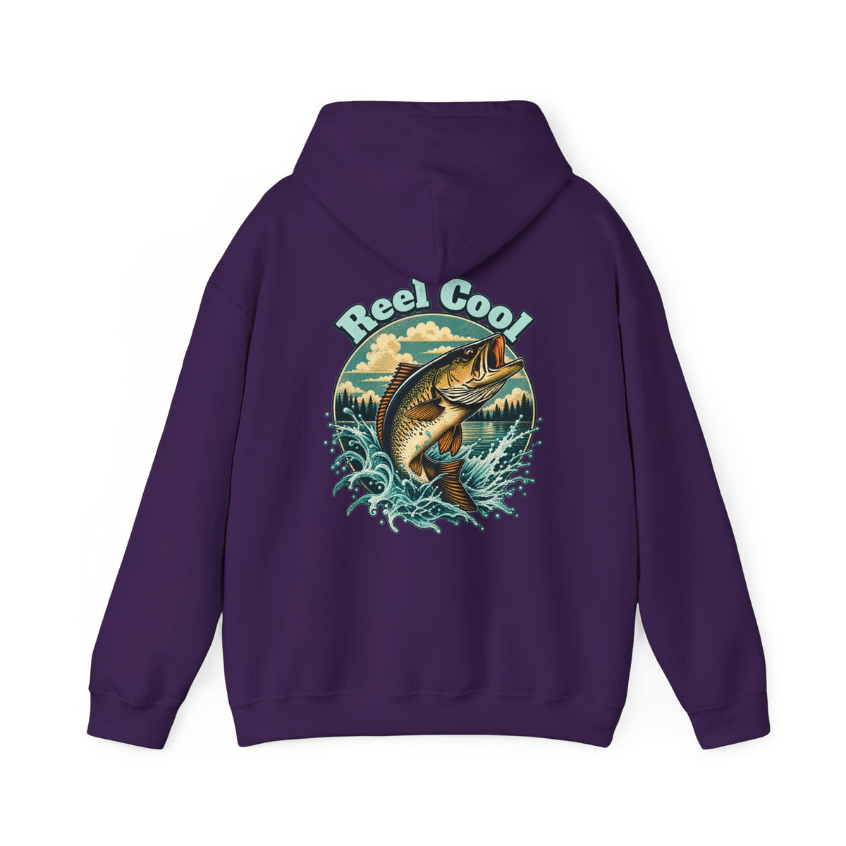 Reel Cool Back Print Hoodie – Retro Fishing Hoodie
