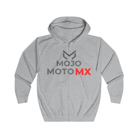 Mojo Moto MX Zip Hoodie  Motocross Logo Full-Zip Hoodie