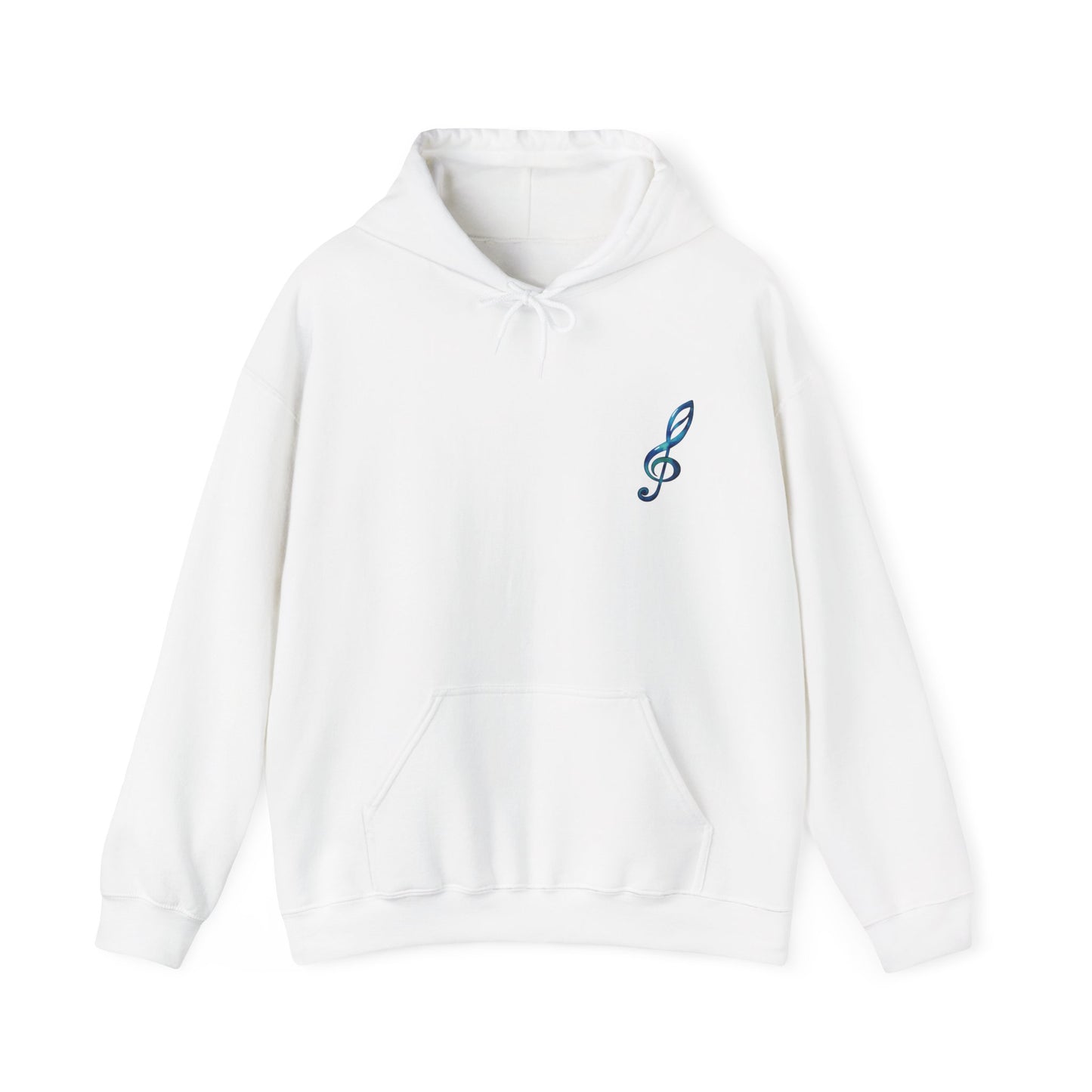 Music Note Hoodie Colorful Treble Clef Graphic Pullover