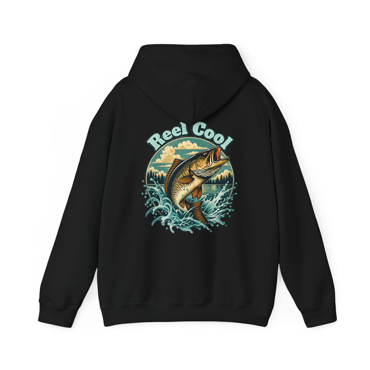 Reel Cool Back Print Hoodie – Retro Fishing Hoodie