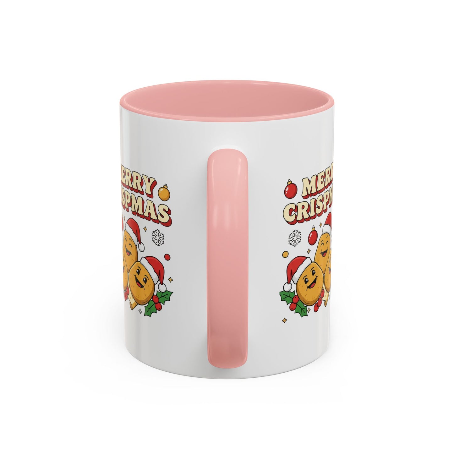 Merry Crispmas Christmas Accent Mug – Funny Festive Mug