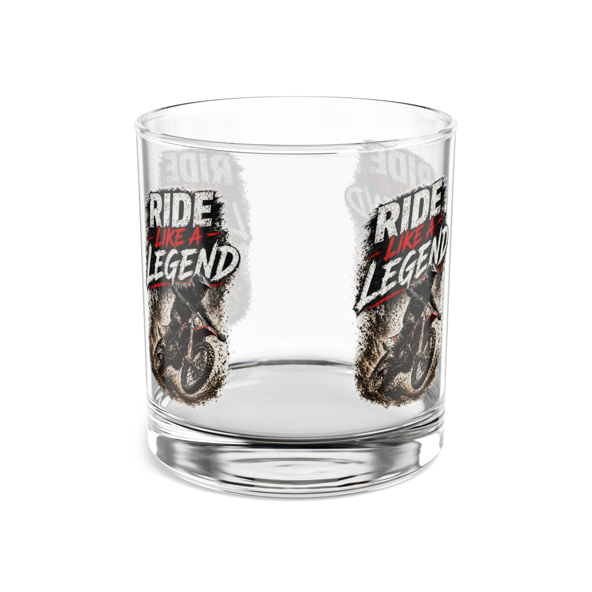 Ride Like a Legend 10oz Glastrinkbecher – Motocross Whiskyglas