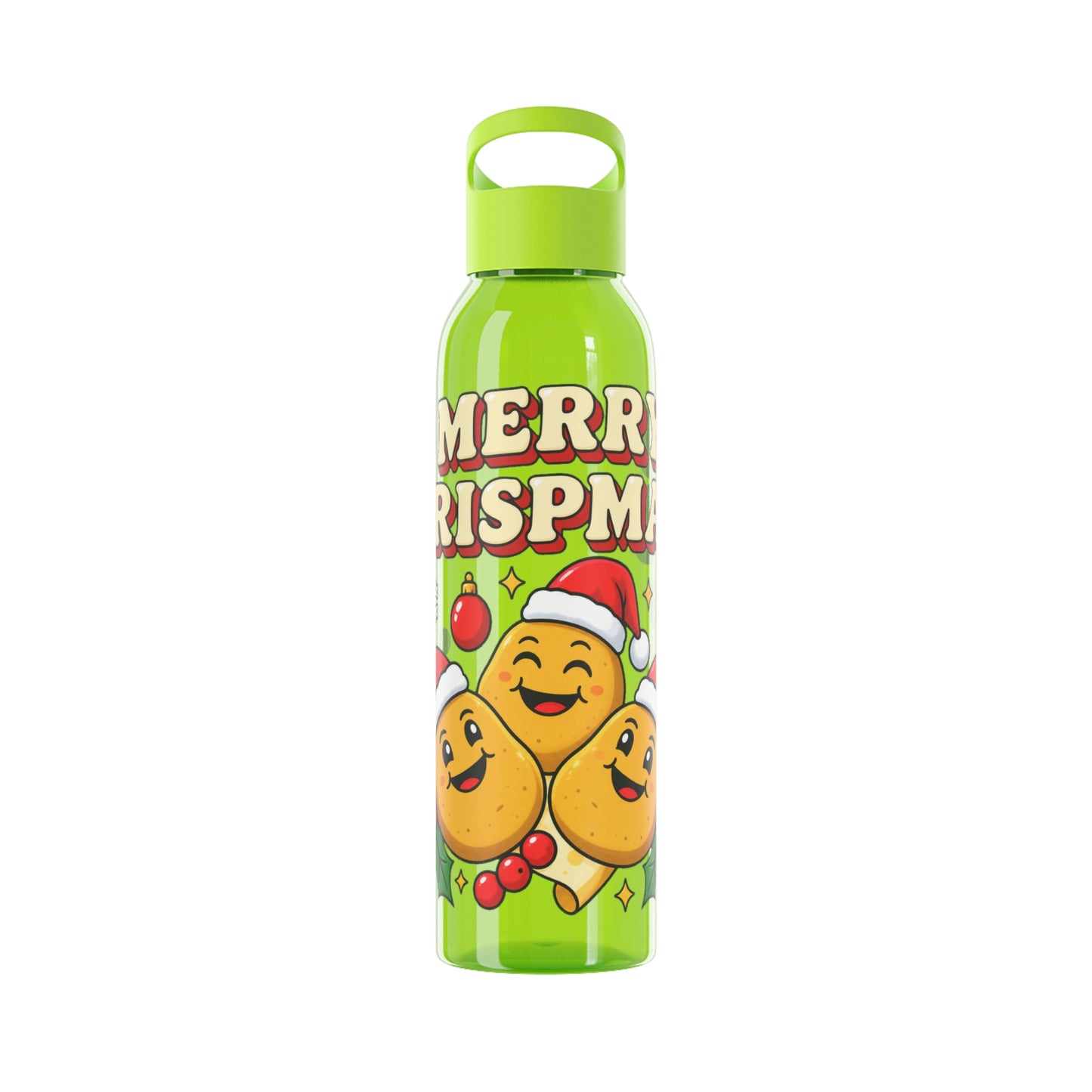 Merry Crispmas Christmas Water Bottle – Festive Drinks Bottle
