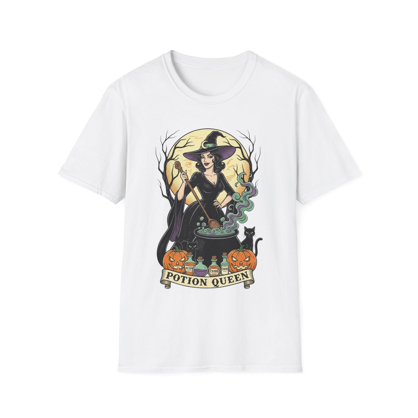 Potion Queen Halloween T-Shirt – Witch Graphic Unisex Tee
